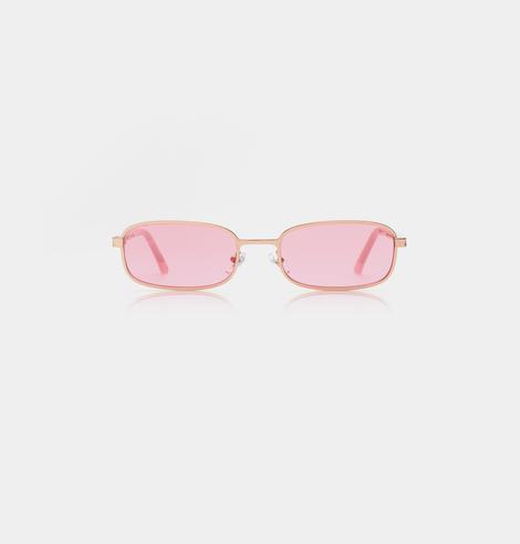 A.Kjaerbede zonnebril model NOAH kleur rose goud met roze lenzen | A.Kjaerbede eyewear style NOAH color rose gold with pink lenses. A.Kjaerbede; Deense design zonnebrillen. AKSUNNIES | sunglasses